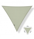 Voile d'ombrage perméable green triangulaire 4x4x4m Shadow Confort