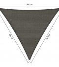 cool grey Voile d'ombrage perméable triangulaire 5x5x5m Shadow Confort