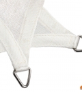 mineral white Voile d'ombrage perméable triangulaire 5x5x5m Shadow Confort