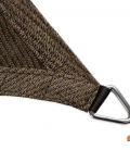 jap brown Voile d'ombrage perméable triangulaire 5x5x5m Shadow Confort