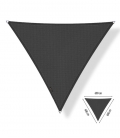 Voile d'ombrage perméable triangulaire 6x6x6m Shadow Confort