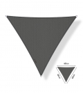 cool grey Voile d'ombrage perméable triangulaire 6x6x6m Shadow Confort