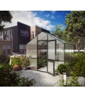 Serre de jardin en verre Lilie III KGT 9,59 m² aluminium avec vitrage de 10mm
