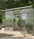 Serre de jardin en verre Santini II KGT 6,06 m² aluminium avec vitrage de 16mm