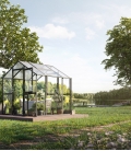 Serre de jardin en verre Aptasia III-s KGT 5,06 m² aluminium avec vitrage de sécurité trempé