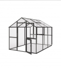 Serre de jardin en verre Aptasia III KGT 7,53 m² aluminium avec vitrage de sécurité trempé