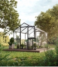 Serre de jardin en verre Aptasia III KGT 7,53 m² aluminium avec vitrage de sécurité trempé