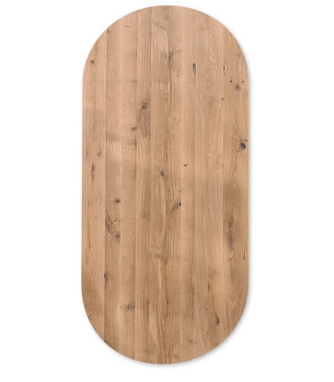Plateau de table Oblong allongé en chêne massif