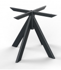 Pied de table jonchet en acier noir