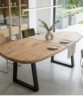Plateau de table forme Galet en chêne massif