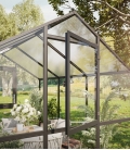 Serre de jardin en verre Ortasia III KGT 9,59 m² aluminium avec vitrage de sécurité trempé