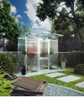 Serre de jardin 2,56 m² Linea 1 KGT aluminium et polycarbonate