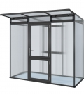 Serre de jardin 2,56 m² Linea 1 KGT aluminium et polycarbonate