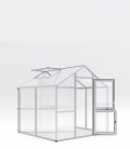 Serre de jardin en verre Iris 2 KGT 5,06 m² aluminium et polycarbonate
