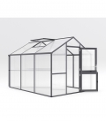Serre de jardin 7,53 m² Iris 3 KGT aluminium et polycarbonate