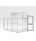 Serre de jardin 7,53 m² Iris 3 KGT aluminium et polycarbonate