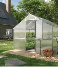 Serre de jardin 9,59 m² Nelke 3 KGT aluminium et polycarbonate