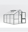 Serre de jardin 9,59 m² Nelke 3 KGT aluminium et polycarbonate
