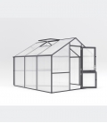 Serre de jardin 9,59 m² Nelke 3 KGT aluminium et polycarbonate