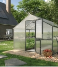 Serre de jardin 12,74 m² Nelke IV KGT aluminium et polycarbonate