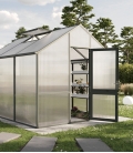 Serre de jardin 9,59 m² Dahlie 3 KGT aluminium et polycarbonate