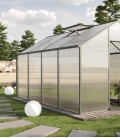 Serre de jardin 12,74 m² Dahlie 4 KGT aluminium et polycarbonate