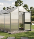 Serre de jardin 12,74 m² Dahlie 4 KGT aluminium et polycarbonate