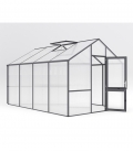Serre de jardin 12,74 m² Dahlie 4 KGT aluminium et polycarbonate