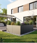 Potager en aluminium 210 small anthracite KGT