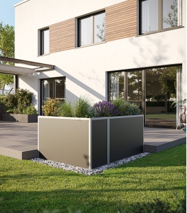 Potager surélevé en aluminium, 45cm de profondeur 130 small KGT