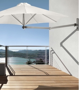 Parasol déporté Paraflex WallFlex par umbrosa le parasol le plus polyvalent et solide du marché