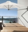 Parasol mural rond Paraflex Wall Umbrosa