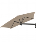 Parasol mural carré Paraflex Umbrosa Wall sand