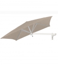Parasol mural carré Paraflex Umbrosa Wall avena alu