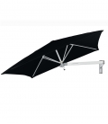 Parasol mural carré Paraflex Umbrosa Wall black alu