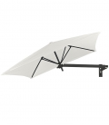 Parasol mural carré Paraflex Umbrosa Wall canva black