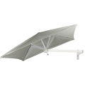 Parasol mural carré Paraflex Umbrosa Wall grey alu