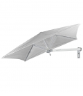 Parasol mural carré Paraflex Umbrosa Wall marble alu