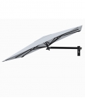 Parasol mural carré Paraflex Umbrosa Wall natural black