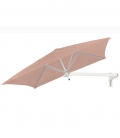 Parasol mural carré Paraflex Umbrosa Wall nectar alu