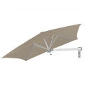 Parasol mural carré Paraflex Umbrosa Wall sand alu