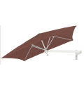 Parasol mural carré Paraflex Umbrosa Wall terra alu