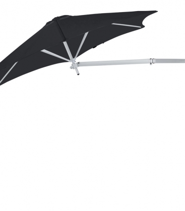 Parasol mural rond Paraflex Wall Umbrosa black