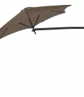 Parasol mural rond Paraflex Wall Umbrosa taupe