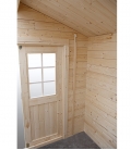 Abri de jardin en bois deux pans de 5m² (2,5mx2m)