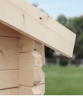 Abri de jardin en bois deux pans de 5m² (2,5mx2m)