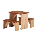 aire de jeux Table et banc pique-nique ZidZed en bois exotique