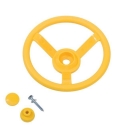 accessoire roue volant jaune pour maisonnette bois axi