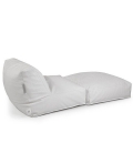 Cuir deluxe fauteuil sofa Peak en cuir coloris blanc