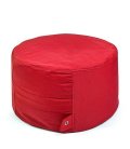 tissu Fabric-Plus Rock pouf traditionnel tissu coloris rouge